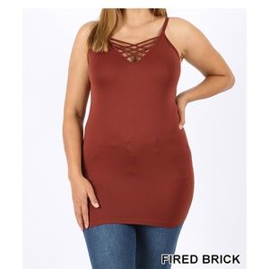 NEW! 2 FOR $20 Brick Cami Tank Top